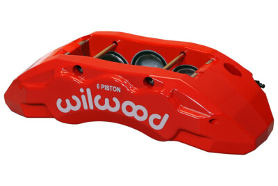 Wilwood 120-13818 TX6R Radialer Bremssattel Links 6 Kolben Rot
