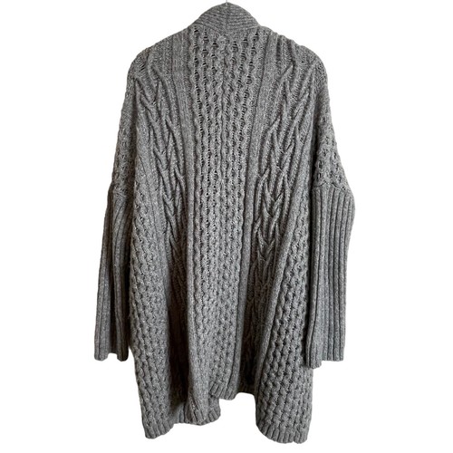 Ann Taylor Open Cable Knit Drop Shoulder Size S Long Line Sweater - Picture 3 of 5