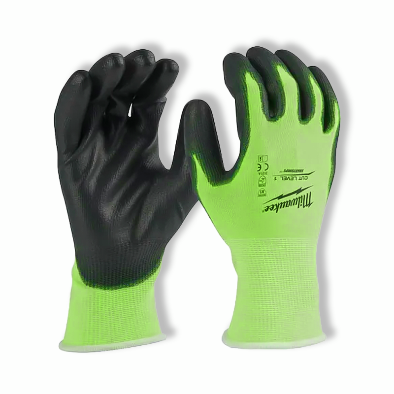 New Milwaukee Work Glove High Visibility Cut Level 1