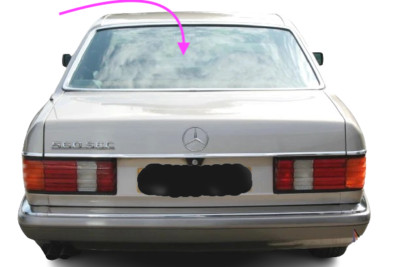 Fits:1982-1991 Mercedes Benz (380-500-580 SEC) Back Window Rear