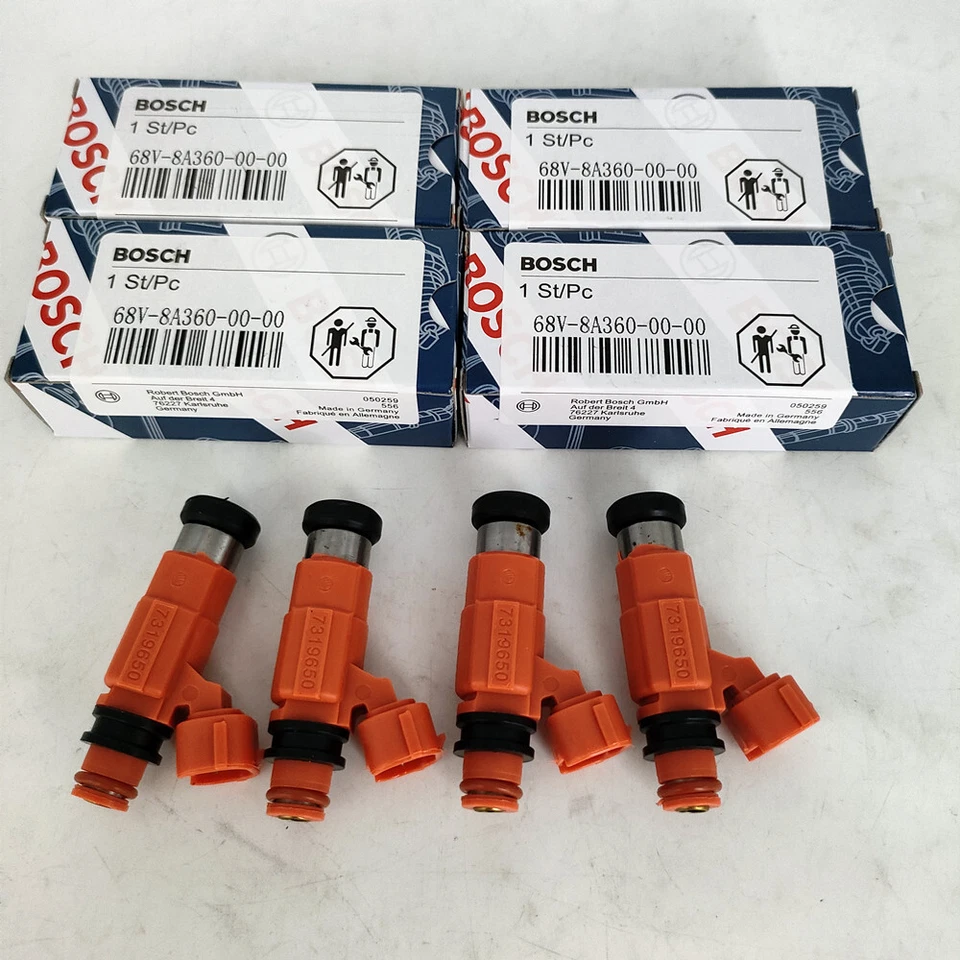 4x Inyectores de combustible Bosch OEM para Chevrolet Tracker 1999-2003 2,0 L I4 CDH210 Foto 3 de 4