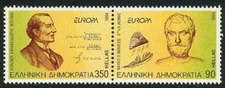 Greece. Europa Cept 1994 MNH,  Thales the Miletus & Kon. Karatheodores Se-tenant