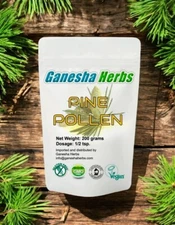 Organic Pine Pollen Powder 99% Broken Cracked Cell Wall (wild harvested) 200g.