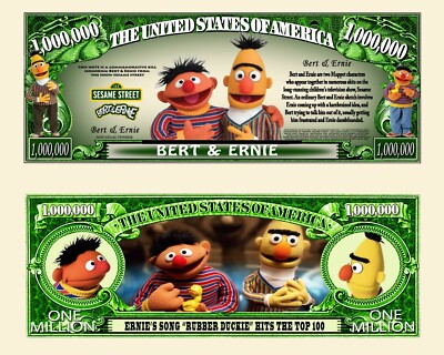 Ernest Und Bart Muppet Show! Ticket Million Dollar Bert & Ernie Jim Henson Serie