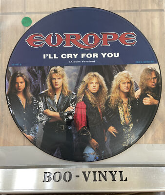 Europe - I'll Cry For You Epic Records EPC 657697 UK 12inch Single Picture Disc