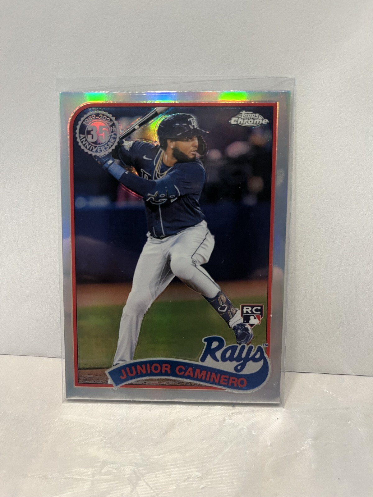 2024 Topps Chrome - 1989 Topps Baseball #89CB-15 Junior Caminero (RC)