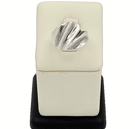 925 Sterling Silver Grooved Ring - Size 7