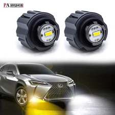 For Honda TF1 2x LED Fog Light Bulbs Dual-color(Amber &White) 30W Plug and Play