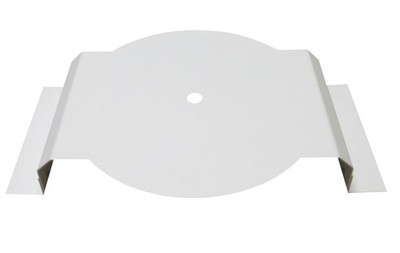 Antennenträger weiß für Antennen DAB+ 370 x 320 x 60 x 1,5 mm gekantet Dietz 159