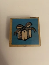 New Vap! Scrap Present Wood Mounted Rubber Stamp RS66