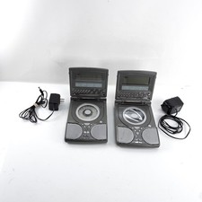 Lot of 2 Sharper Image CD Player Radio Sound Soother Alarm Clock Model S1656