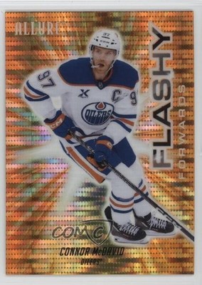 2025 Upper Deck Allure Flashy Forwards Orange Spectrum /299 Connor McDavid 0sc3