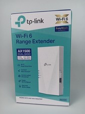 TP-Link AX1500 WiFi 6 Range Extender RE500X White Wall Plug 1500 Ft Dual Band