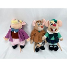 Disney The Great Mouse Detective Olivia Dr. Dawson Basil Beanbag Plush Set