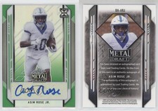2021 Leaf Metal Draft Green Rainbow /10 Asim Rose Jr #BA-ARJ Auto