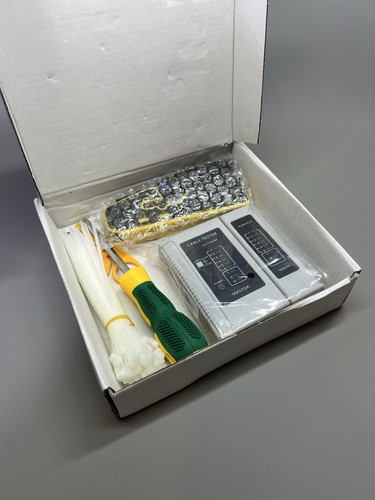 RJ45 Crimping Tool Kit Network Cable Line Tester Cat6 RJ45 Pass Through Connect - Afbeelding 10 van 17