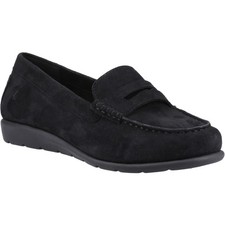 Image of Hush Puppies Shelby Suede Slip On Ladies Shoes
