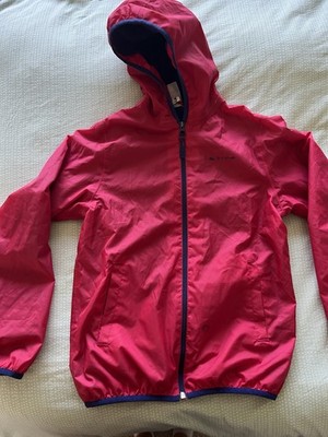 Kinder Mädchen rote Regendusche Jacke Alter 12 Jahre 143-152cm gebraucht Quechua Decathlon