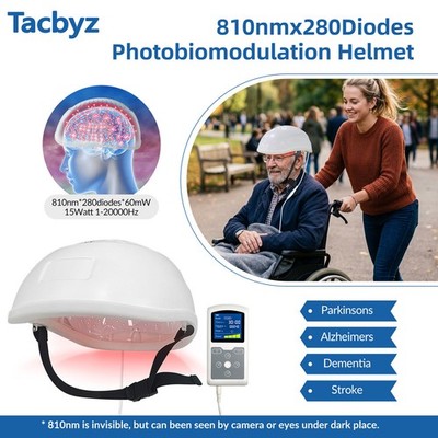 810nm Brain Helmet NIR Red Light Photobiomodulation for Anxiety Depression PTSD