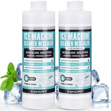 EUHOMY Ice Machine Cleaner Descaler, 32 Fl OZ Ice Maker Cleaner 8 Uses, Ideal...