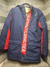 Nautica Coat Youth Large 14-16 Blue , Red . Yellow Liner