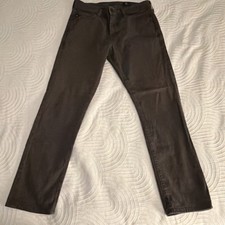 AG Adriano Goldschmied Men's Slim Straight Denim Jeans Brown Stretch 5-Pocket