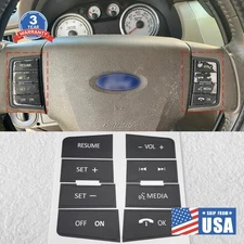Fit Ford FOCUS 2008-2010 Steering Wheel Button Repair Decals Stickers Trim