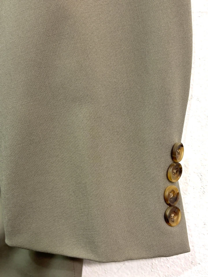 Blazer Chaqueta De Colección Años 90 Aquascutum 46S Tostado Doble Pecho Traje Deportivo Abrigo Lana Foto 2 de 4