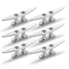 4 Inch Dock Cleat, 304 SS Boat Cleat, Rope Cleat 4/6 Pack, Nautical-Themed Wall