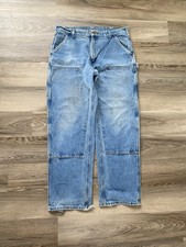 Vintage Carhartt Canvas double knee work wear carpenter pants 36x32