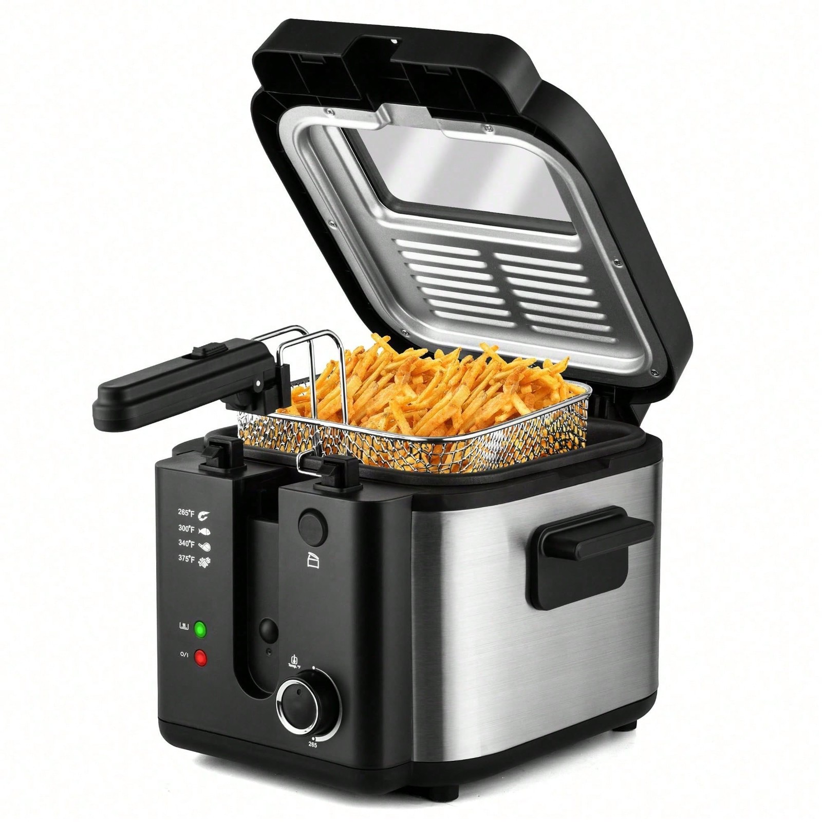 With Basket, 1500w Electric Deep Fryers For Home Use-fgq
