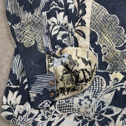Robert Graham Camicia Gallow Uomo 4XL Multicolore Bottoni Manica Lunga - Foto 2 di 13