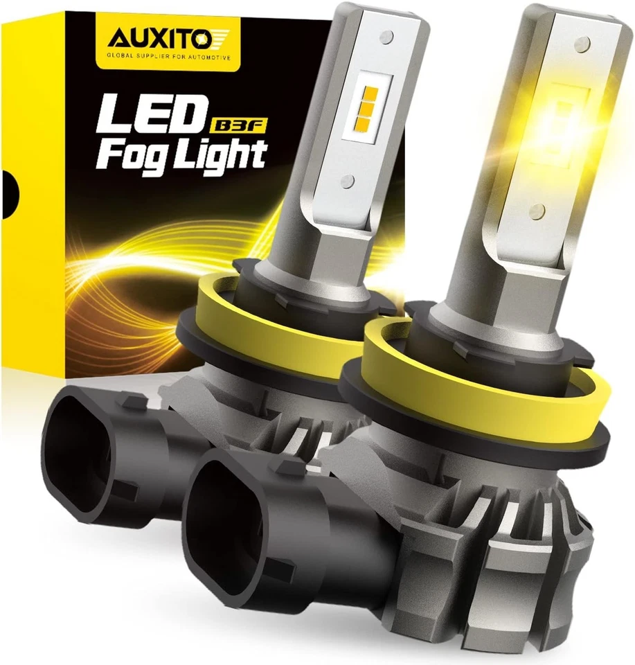 10-Minute Installation H11/H8/H16 LED Fog Lights - 6000L, 3000K Amber Yellow - Image 3 of 4