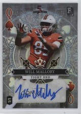 2023 5 Card Draw Stacked Deck Platinum Rainbow Foil 1/1 Will Mallory Auto 03rx