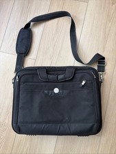 Dell Black Laptop Bag With Shoulder Strap  Multiple Compartments For Business