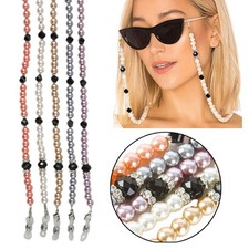 1 Pc Eyewear Spectacles Chain Holder Pearl Beaded Eyeglass Cord Reading Glasses