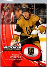 2022-23 UD Trilogy Renditions Red Kaedan Korczak Rookie /799 #RR-22 Vegas Golden