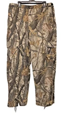 Mens Clothing Camo Hunting Cargo Pants Real Tree  Blend In Hardwood Size 36X38