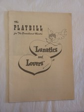 LUNATICS AND LOVERS playbill BUDDY HACKETT 1954 SHEILA BOND DENNIS KING Broadway