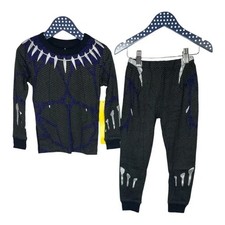 Disney Store Marvel Boys Black Panther Pajama Superhero Costume Set, Size 2 New