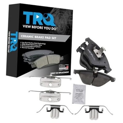 Front Ceramic Brake Pad Set Includes Contact Point Grease Hardware BFA73087