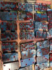 Custom Plastic Dominoes Game Pieces Tiles Blue/White with Red Pips — photo 4