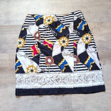 Vintage 90's Kathie Lee Womens Skirt Size 12 Straight Pencil Natical Theme