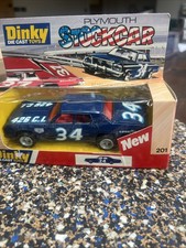 Dinky Toy # 201 Plymouth Stock Car 1979 Mint & Boxed