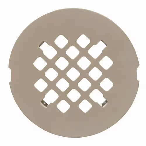 4-1/4 In. round Replacement Snap-In Strainer in Brushed Nickel for No Caulk Fibe - Picture 9 of 12