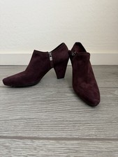 Prada Calzature Donna Camoscio Maroon Suede Leather Chunky Ankle Boots 39