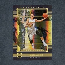 2022-23 Panini Photogenic First Night Nikola Jokic Gold 06/10 Nuggets #Y
