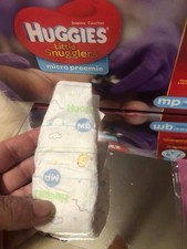 Huggies Micro Preemie MP Diapers In Box Micro 30 Count 2-4 Pounds Nib