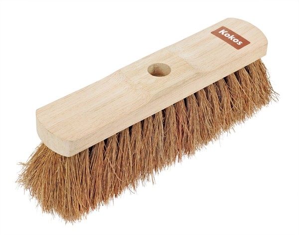 Peggy Perfect Besen Holz Natur Mit Kokosfaser, StraßEnbesen, Holzstiel, AußEn-image