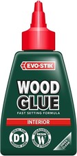 Evo-Stik Wood Glue Clear 125ml Fast Setting Strong Interior PVA Adhesive